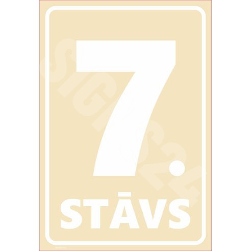 Märk Korruse numeratsioon - 7. korrus