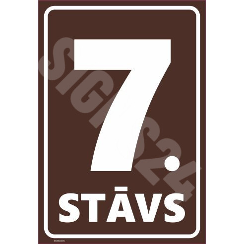 Märk Korruse numeratsioon - 7. korrus