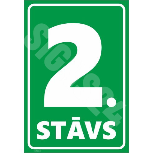 Märk Korruse numeratsioon - 2. korrus