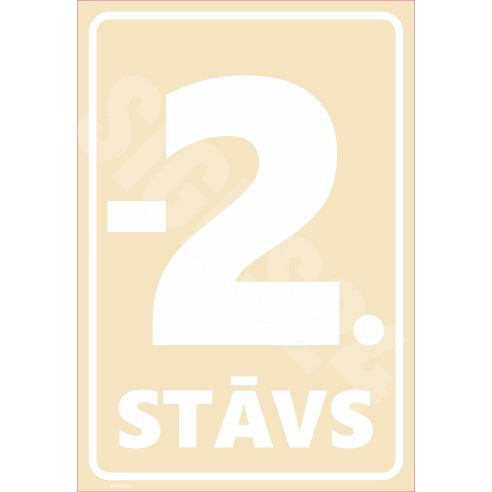Zīme Stāva numerācija - -2.stāvs