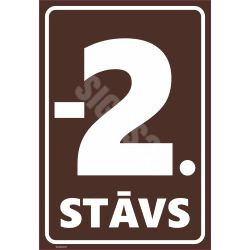 Zīme Stāva numerācija - -2.stāvs