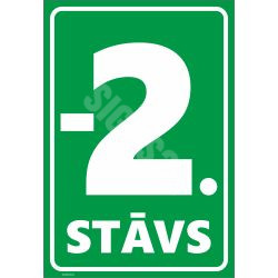 Zīme Stāva numerācija - -2.stāvs