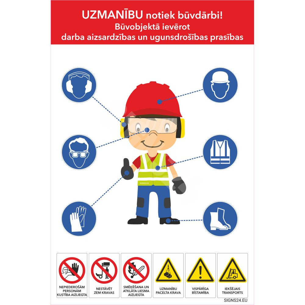 Drošības plakāts SIGNSmen dažādam nozarem