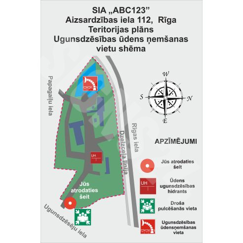 Teritorijas plānu izstrāde (ugunsdrošības tranporta piebraukšana)