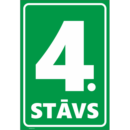 Märk Korruse numeratsioon - 4. korrus