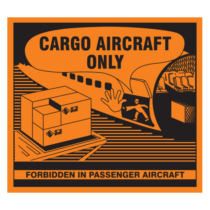 Kyltti Vain rahtilentokoneille / Cargo aircraft only IATA