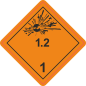ADR-merkki Räjähdysvaarallinen luokka 1.2