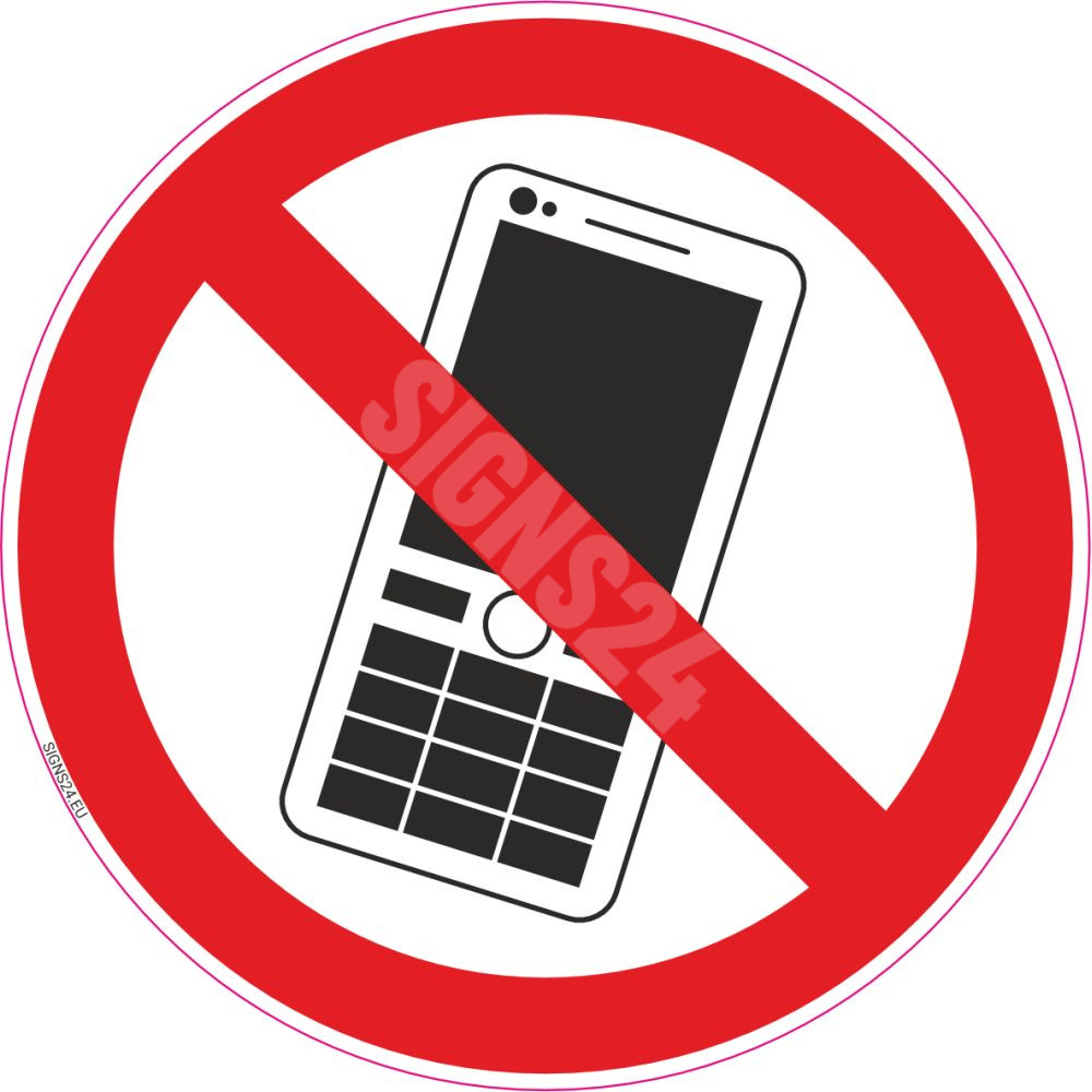 Märk Mobiiltelefoni kasutamine keelatud