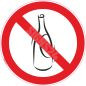 Ženklas Draudžiama būti su atidarytu alkoholio buteliu