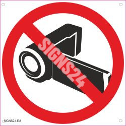 Filmimine keelatud|Ohutusmärgid|SIGNS24.eu|SIGNS24.EU