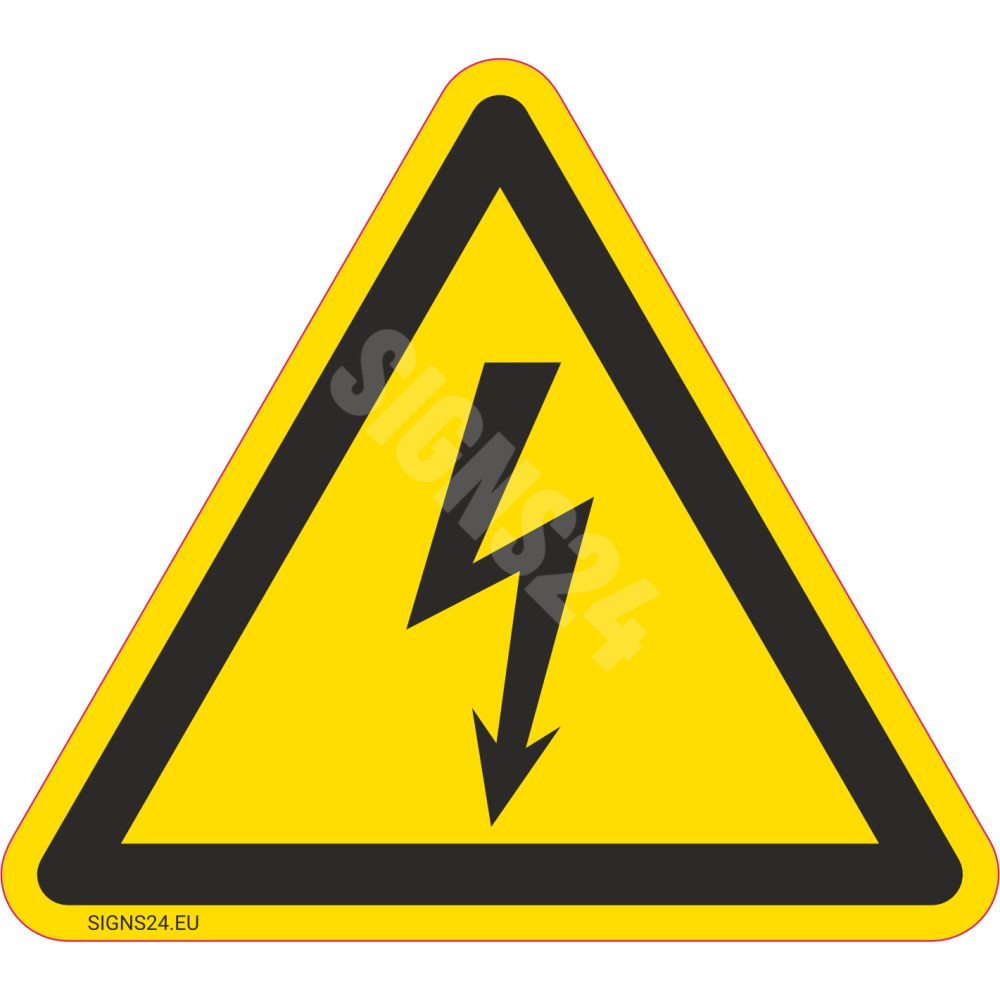 Ženklas Atsargiai! Elektros smūgio pavojus