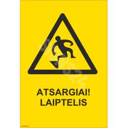 Hoiatusmärgid Ettevaatust, aste! 5 - SIGNS24.eu 