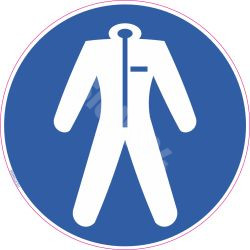 Kyltti Käytettävä suojavaatetusta
