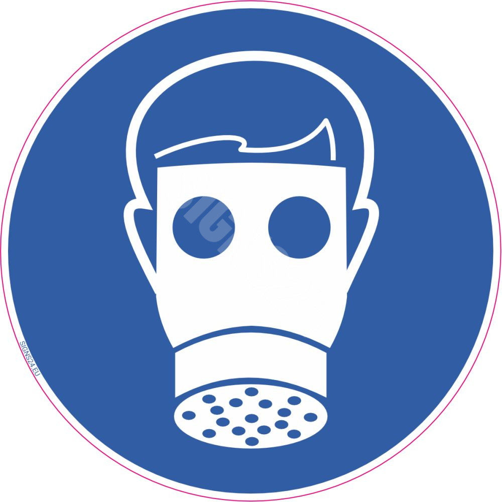 Zīme Jālieto respirators Zīme Jālieto respirators