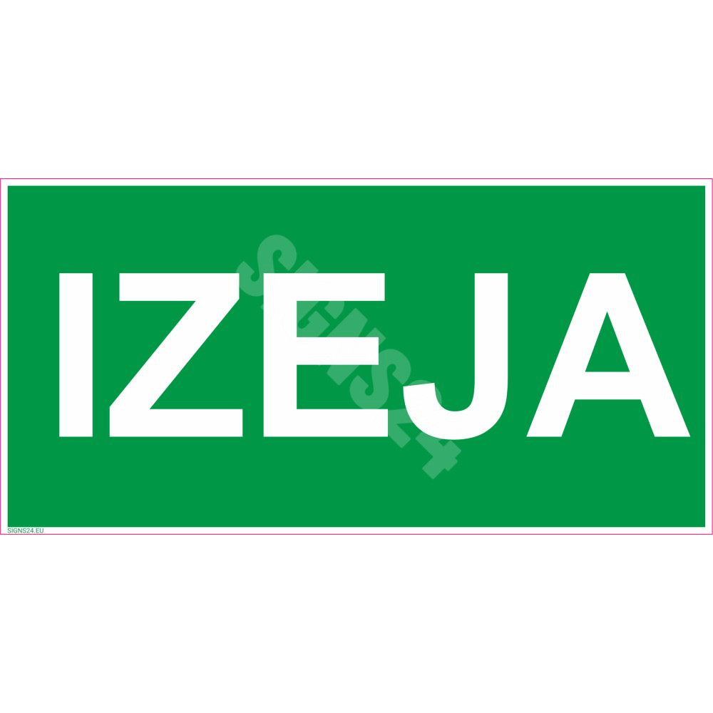 Zīme IZEJA