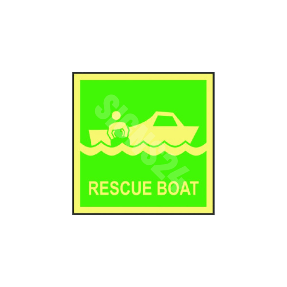 IMO märk RESCUE BOAT