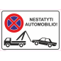 Ženklas Nestatyti automobilio