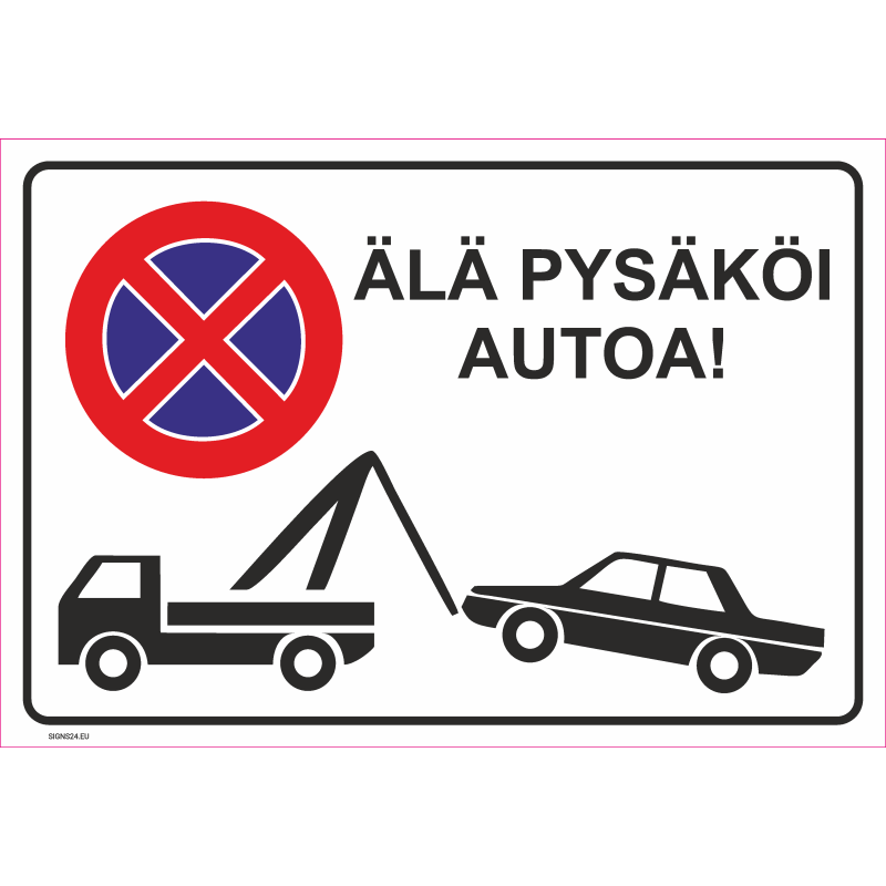 Skylt Parkering förbjuden