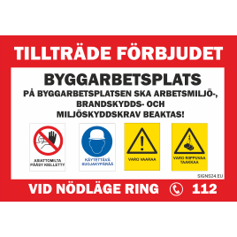 Säkerhetsaffisch SIGNSmen för olika branscher