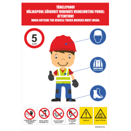 Ohutusplakat  SIGNSmen erinevatele tööstusharudele