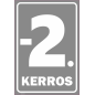 Kyltti Kerrosnumerointi - -2. kerros