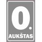 Ženklas Aukštų numeracija – 0 aukštas