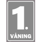 Skylt Våningsnumrering - -1 våning Skylt Våningsnumrering - -1 våning