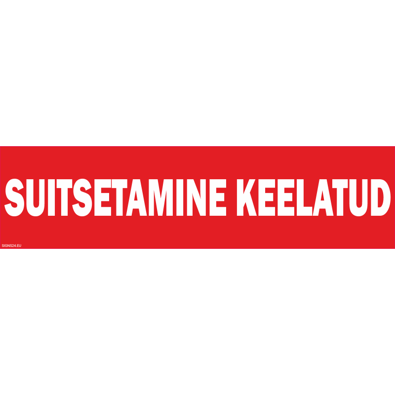 Märk Suitsetamine keelatud (tekst)