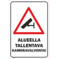 Kyltti Alueella tallentava kameravalvonta