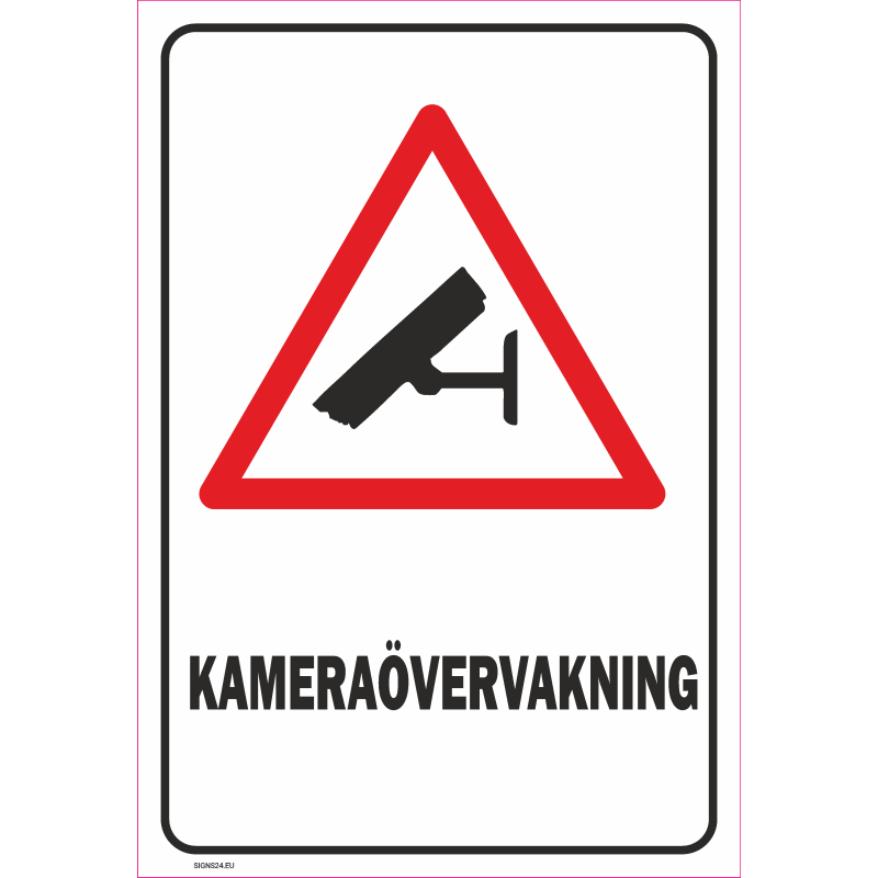 Skylt Kameraövervakning